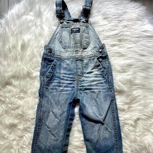 OshKosh B’Gosh Classic Denim Carpenter Jean Overalls Size Kids 24 Boys/Girls
